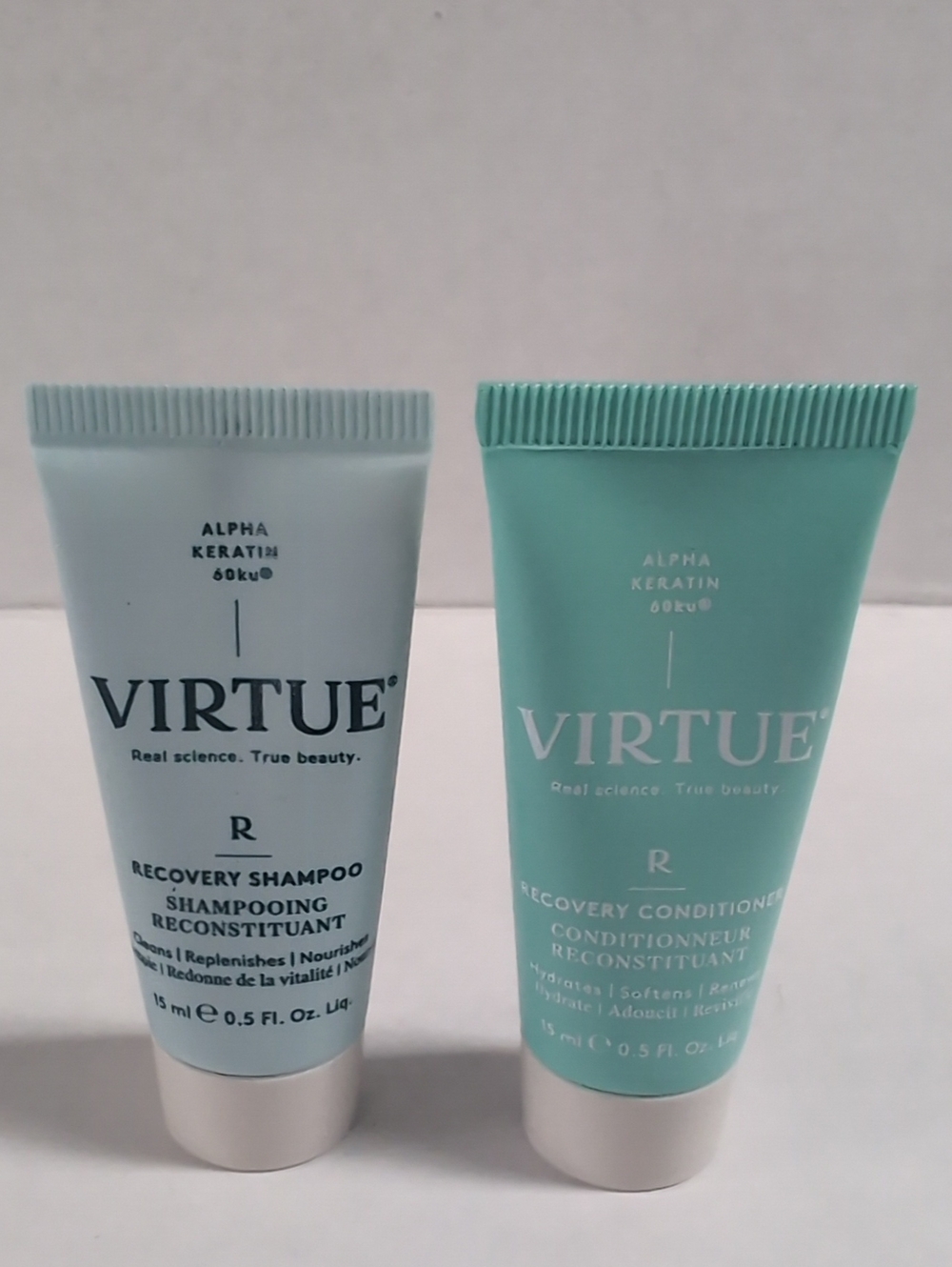 Virtue Recovery Shampoo & Conditioner - travel set